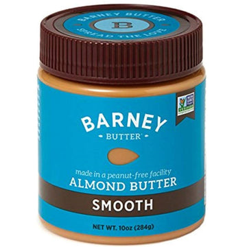 Barney Butter Almond Butter, Smooth, 10 Ounce Jar, Skin-Free Almonds, No Stir, Non-Gmo, Gluten Free, Keto, Paleo, Vegan