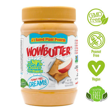 Peanut Free Tree Nut Free Natural No Stir Spread - WOWBUTTER - Award Winning Vegan Plant Protein Food made with Non-GMO verified