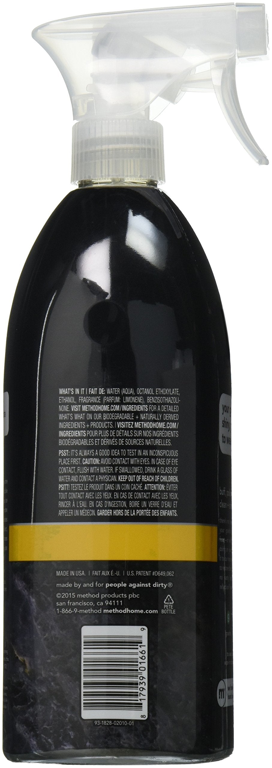 Method 482-S-F9 Daily Granite Cleaner, Orange Tangerine, 28 Ounce