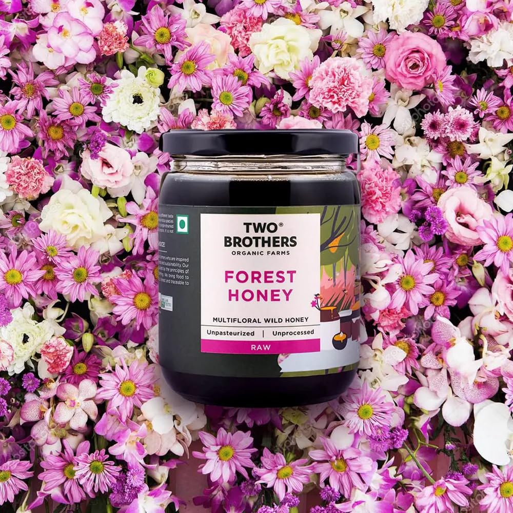 Forest Honey | Raw, Wild, Unfiltered & Unpasteurized | Multifloral Honey from Native Indian Bees | No Additives, Rich in Pollen