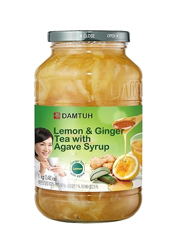 Damtuh Korean Agave Ginger Lemon Tea, Lemon Ginger Tea With Agave, 35.27 Oz 1000G