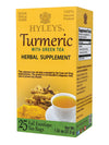 HYLEYS Tea Wellness Turmeric with Green Tea - 25 Sugar Free, Gluten Free Tea Bags - Non-GMO, 100% Natural, Model 17172