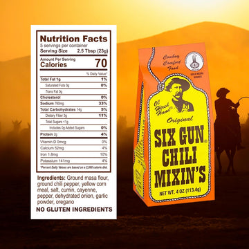 SIX CHILI MIXINS Chili Seasoning Mix, Gluten Free, No MSG, 4 oz Each (Pack of 2) - Authentic Texas-Style Recipe