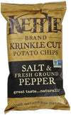 Kettle Brand, Krinkle Cut, Salt And Fresh Ground Pepper, 5.0 Oz. (15 Count)