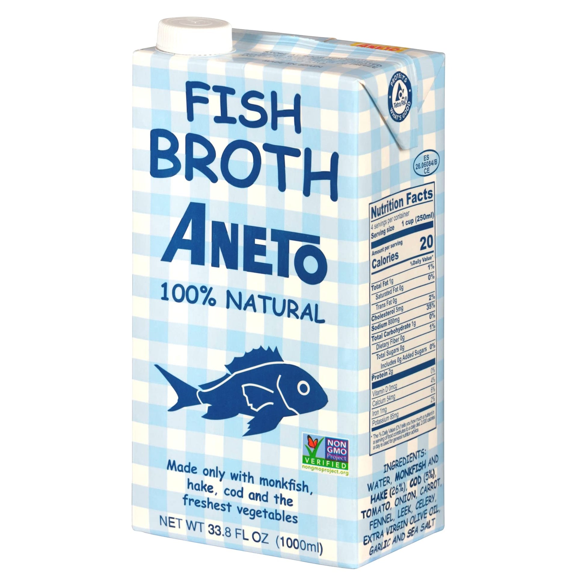 Aneto 100% Natural Fish Broth (3 Pack)