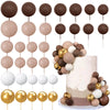32 Pcs Ball Cake Picks Colorful Ball Shaped Cake Topper Pearl Balls Cupcake Cake Insert Topper For Birthday Party Decoration Sup