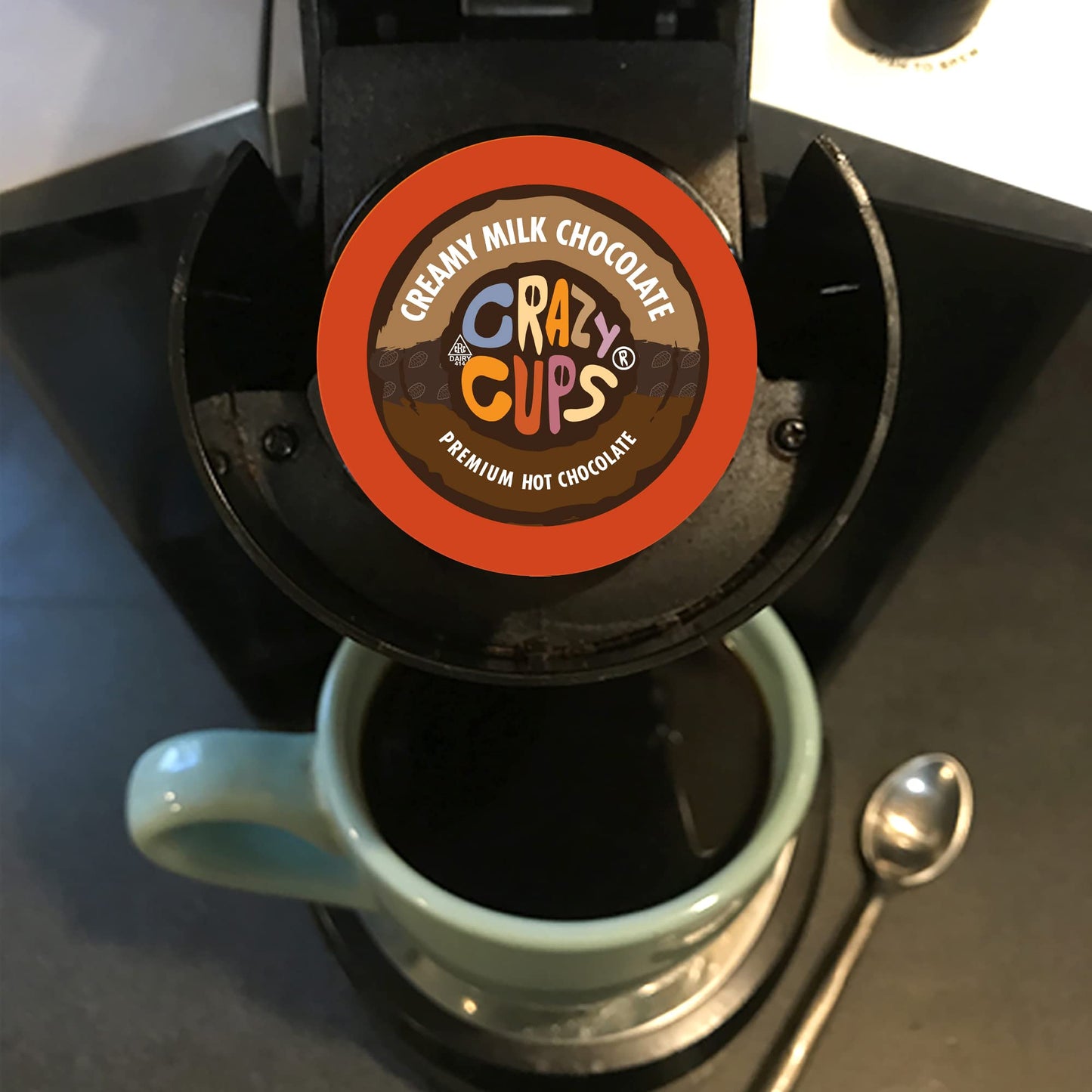 Crazy Cups Creamy Milk Chocolate Hot Chocolate Pods For Keurig K Cups Malt-Inspired, Single Serve Milk Hot Cocoa Pods, 22 Count