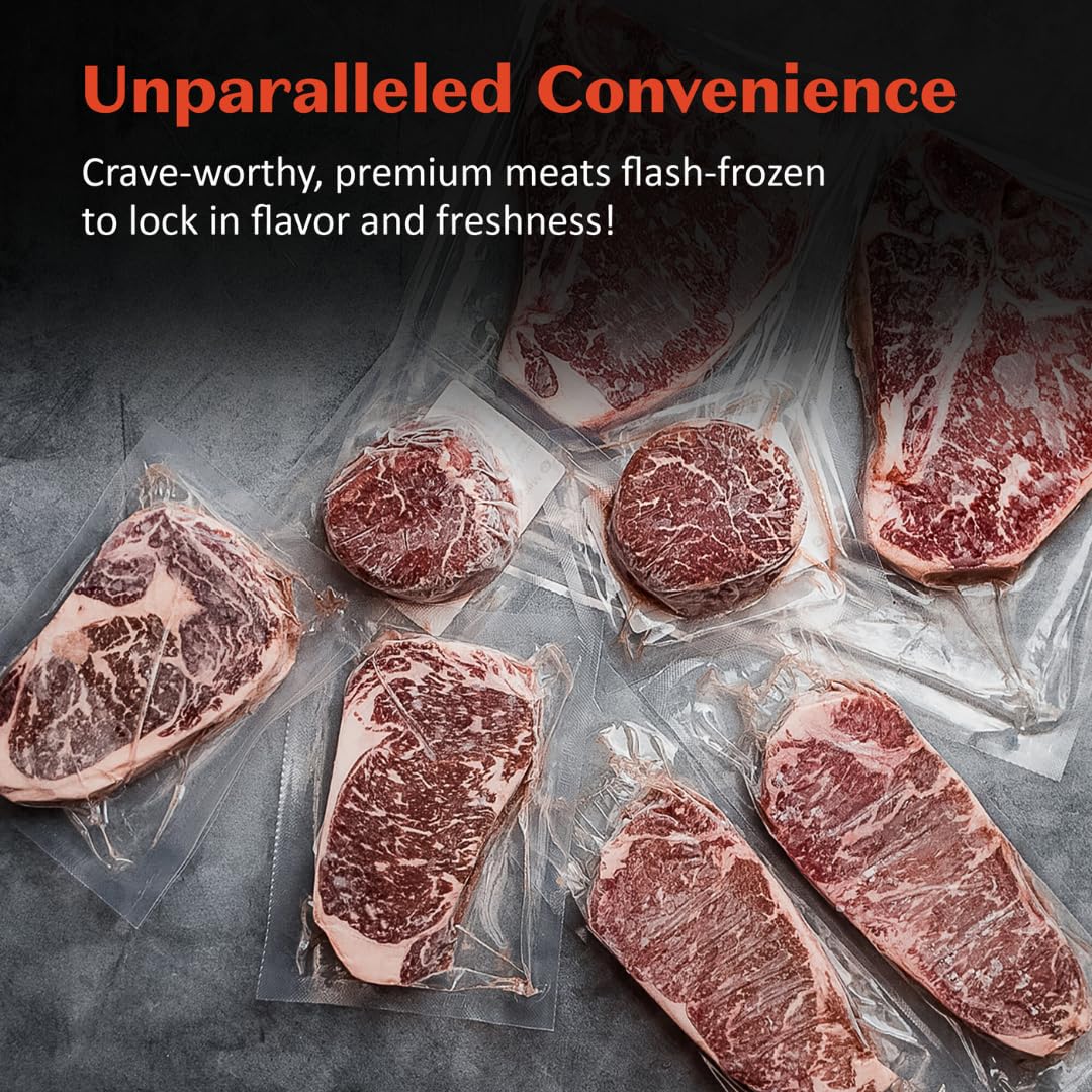 MeatWorks USDA Prime Steak Assortment Box - 4 Ribeye (12 oz), 2 NY Strip (12 oz), 2 Filet Mignon (8 oz) - Gourmet Steak Pack