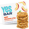 The Yes Bar Apple Cinnamon Crisp - Plant Based Protein, Decadent Snack Bar - Vegan, Paleo, Gluten Free, Dairy Free, Low Sugar, H
