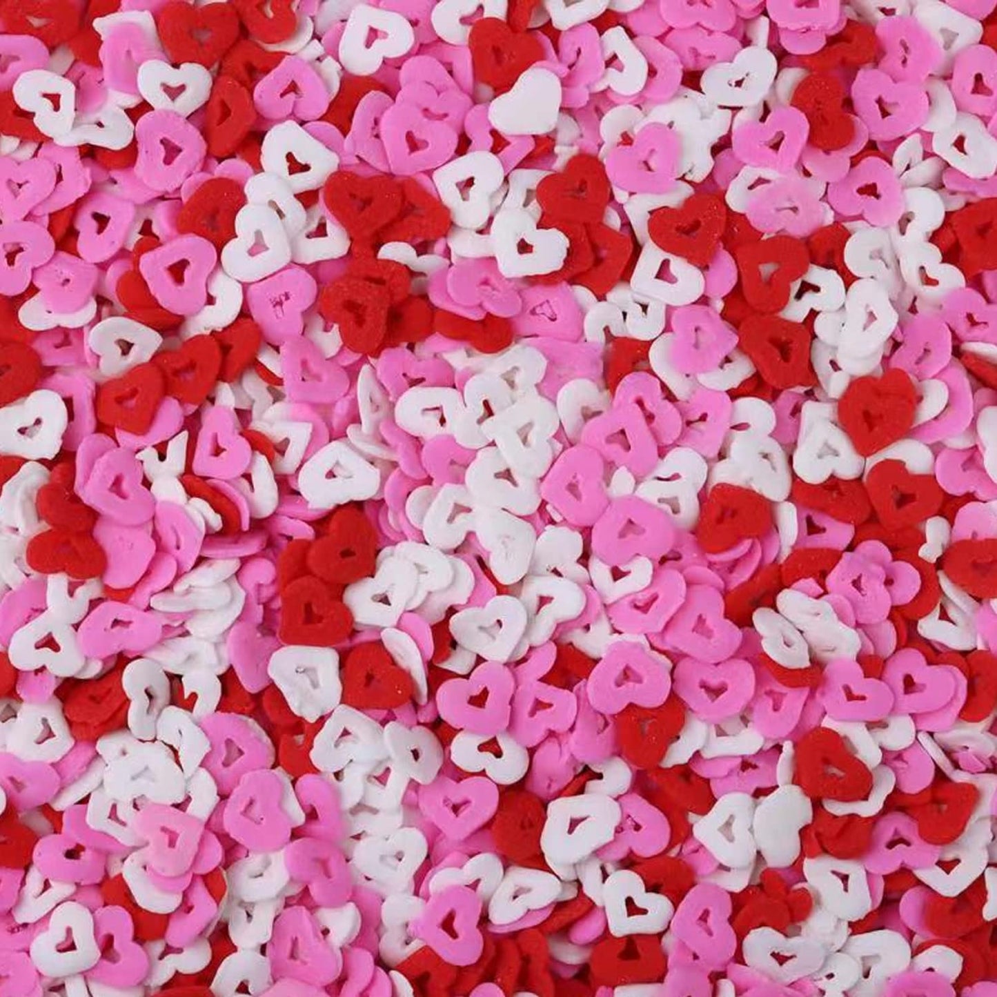 Hearts Sprinkles for Cupcake Decorating Valentines Day 4 oz Sprinkles for Cookie Decorating with Fancy Pink Sprinkles and Red He