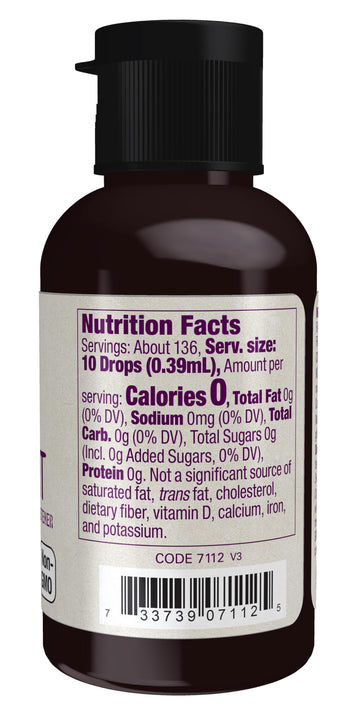 Now Foods, Organic Liquid Monk Fruit, Zero-Calorie Sweetener, Caramel, 1.8-Ounce