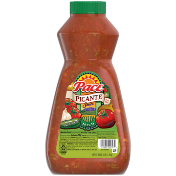 Pace Mild Picante Sauce With Jalapeño, Tomato & Onion, 64 Oz Bottle