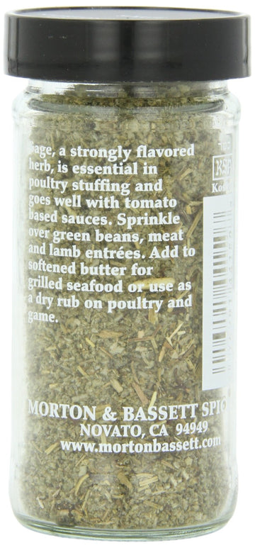 Morton & Bassett Sage Spices, Pack of 3, 0.4 Ounce Each, Model 560748