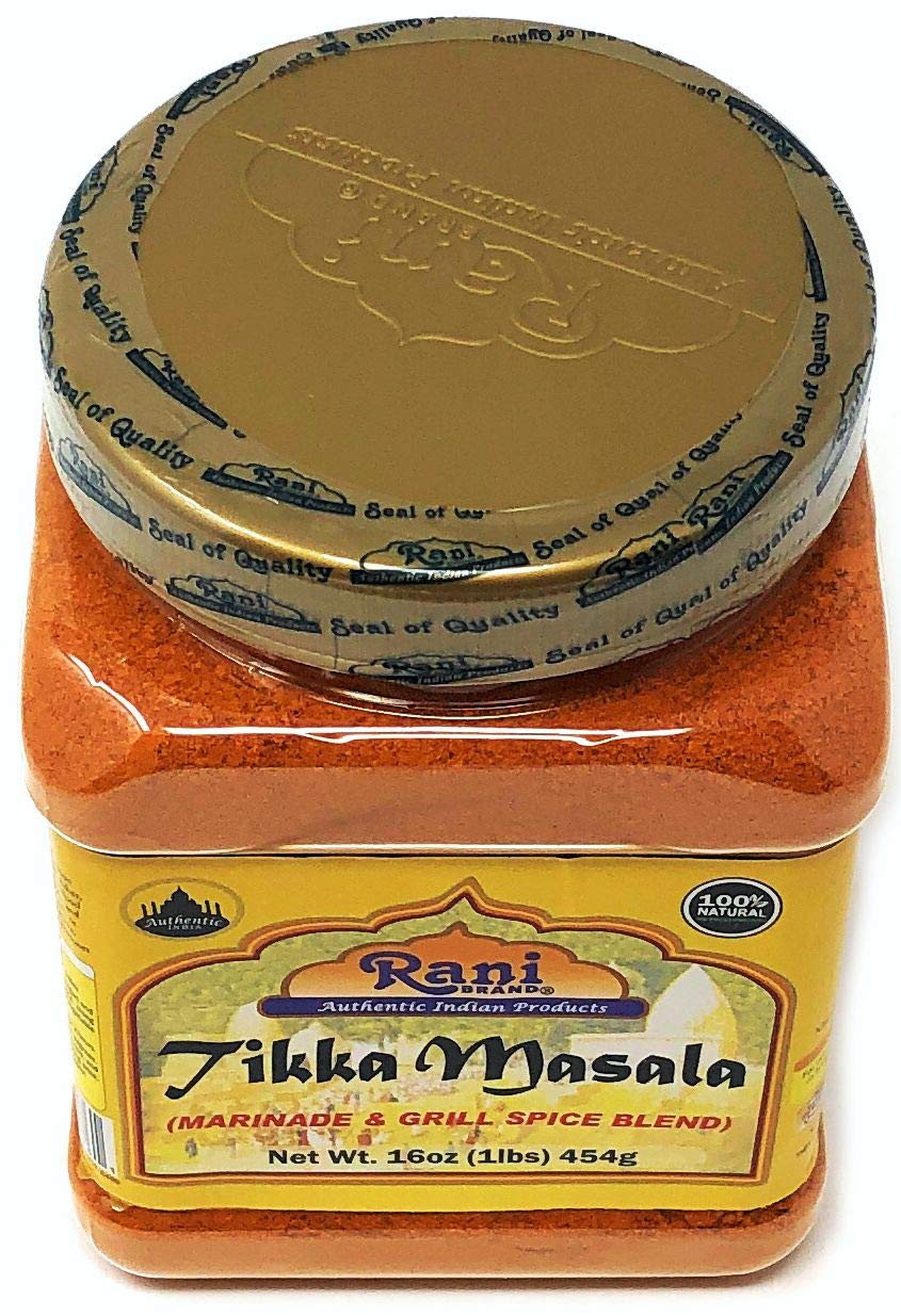 Rani Tikka Masala Indian 7-Spice Blend 16Oz (1Lb) 454G Pet Jar ~ All Natural | Salt-Free | Vegan | No Colors | Gluten Friendly | Non-Gmo | Indian Origin