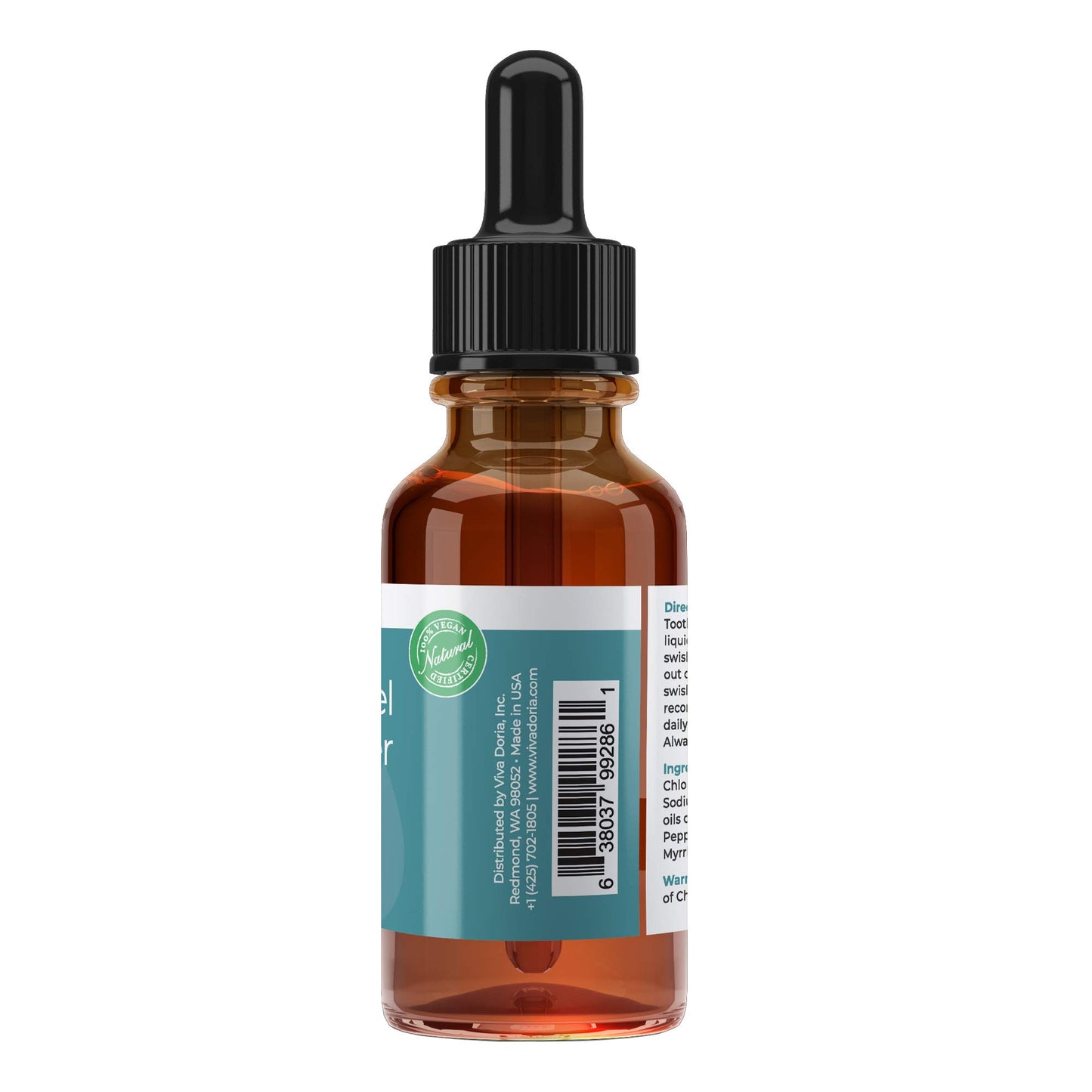 Viva Doria Tooth Enamel Remineralizing Liquid, Protects Tooth Enamel And Helps Keep Gum Healthy 1 Fl Oz