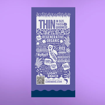 Lundberg Family Farms Thin Stackers Brown Rice Salt Free, 5.9 Ounce