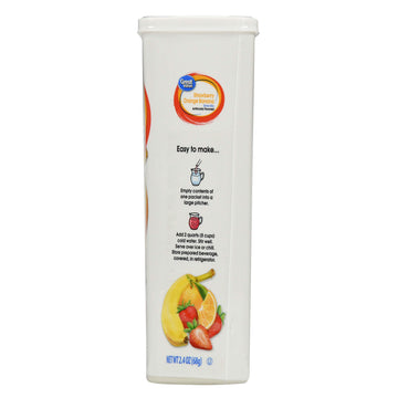 Great Value: Strawberry Orange Banana 6 Tubs Drink Mix, (Pack Of 2)