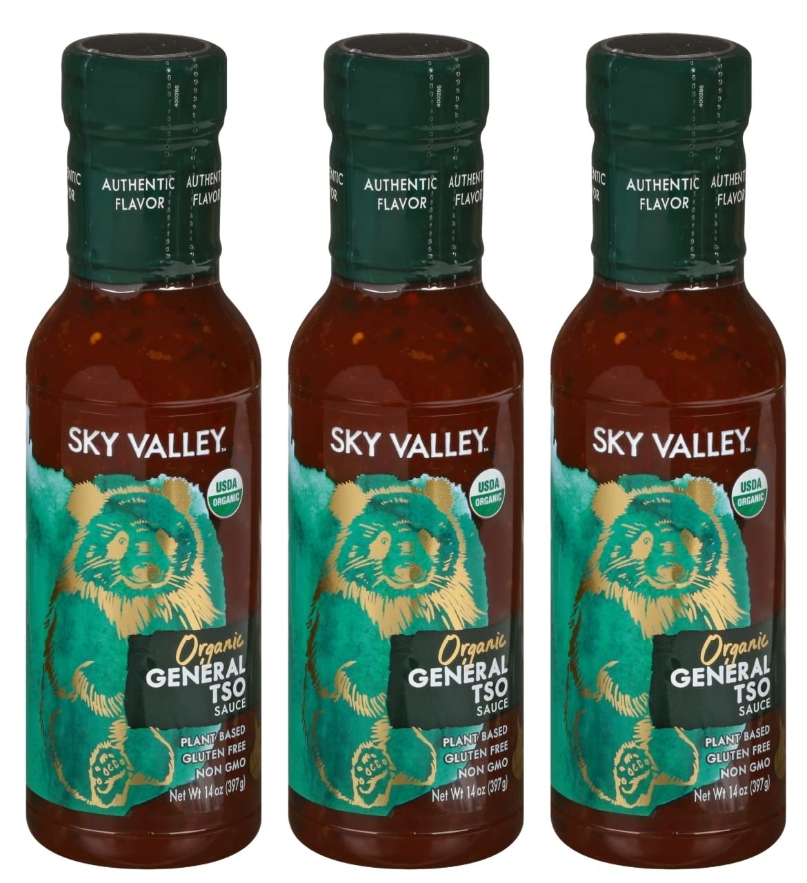 Sky Valley Organic General Tso Sauce, Gluten Free, 14 Ounce (Pack of 3)