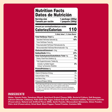 Naturas Cheese Pasta Sauce Ready-to-Eat Salsa Con Queso in 7.1oz. Easy-Open Pouch (Pack of 3)