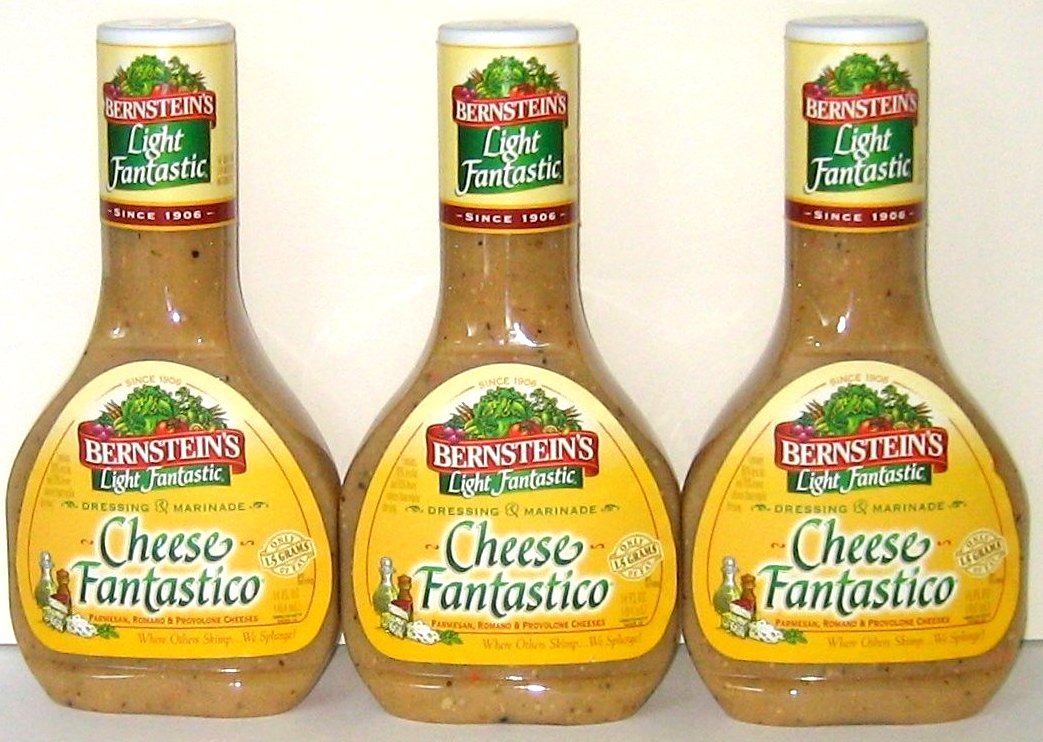 Bernstein'S Light Fantastic Cheese Fantastico Dressing - 14 Oz (3-Pack)