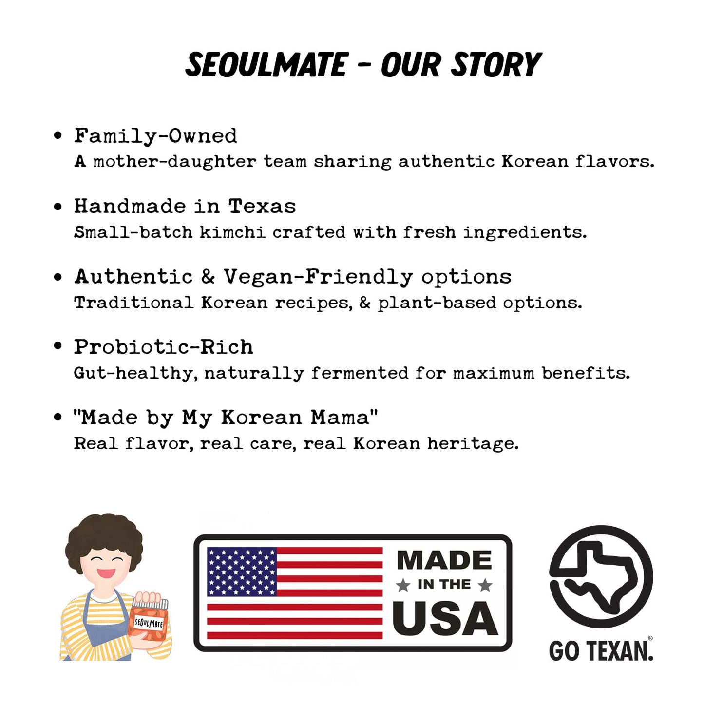 Seoulmate Napa Cabbage Kimchi 56oz (3.5 lb) - Authentic Korean Probiotic Gut-Healthy Small Batch Made in USA