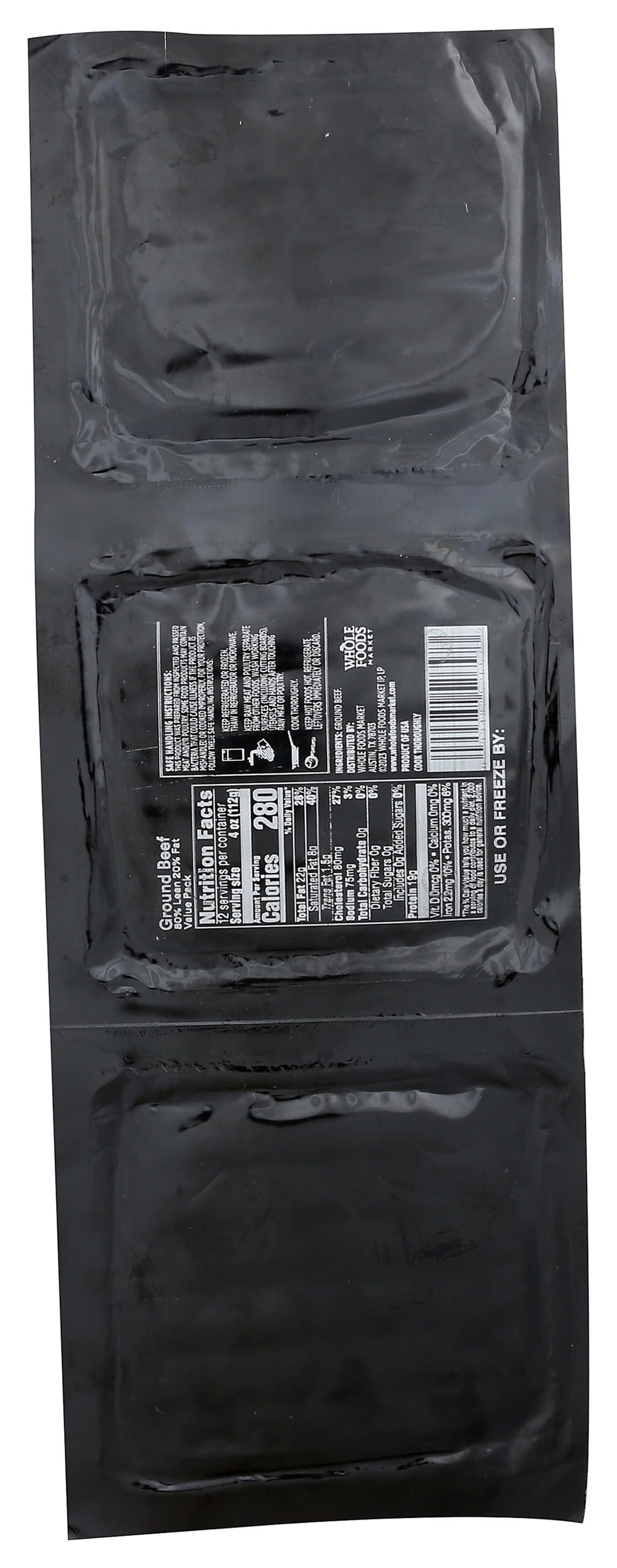 365 By Whole Foods Market, Ground Beef 80% Lean/20% Fat, 48 Ounce