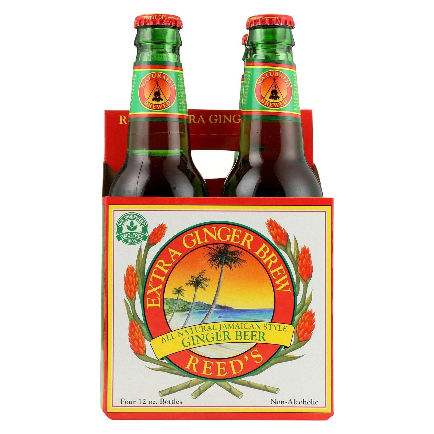 Reeds Extra Ginger Brew - 12 Ounce (Pack of 24) - Yellow - Model 008274444445