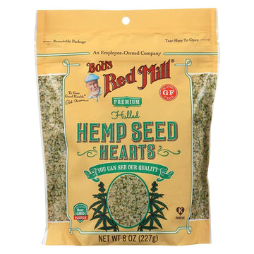 BOBS RED MILL Hemp Seeds Hulled Pack of 6 Size 8 OZ (gluten Free Kosher)