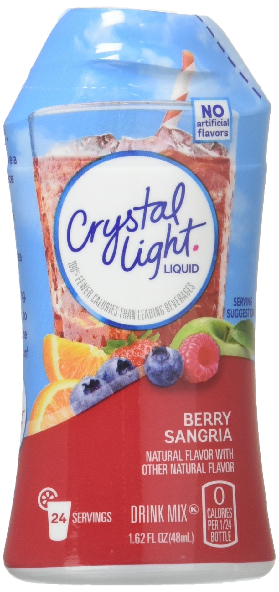 Crystal Light Liquid Drink Mix, Berry Sangria Flavor, 1.62 Fl Oz, Pack of 12, Model 4300000598
