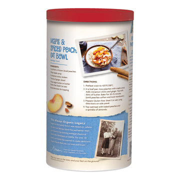 Nature s Path Organic Gluten Free Steel Cut Whole Grain Oats, Non-GMO, 5g Plant Based Protein, Oatmeal Great for Baking, 30 Oz,