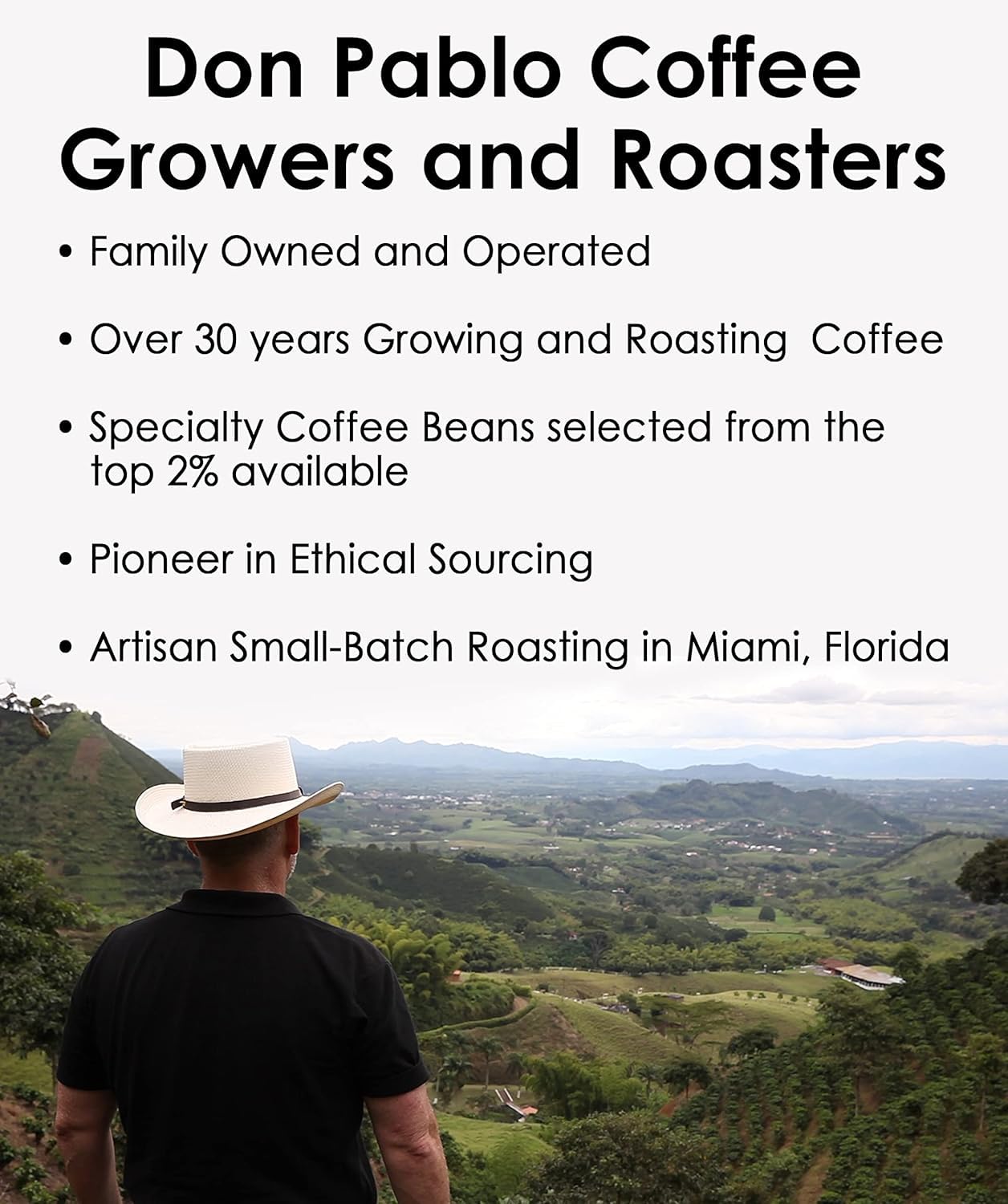 5Lb Don Pablo Gourmet Coffee - Brazil Cerrado - Medium Dark Roast - Whole Bean Coffee - 100% Arabica Beans - Low Acidity And Non