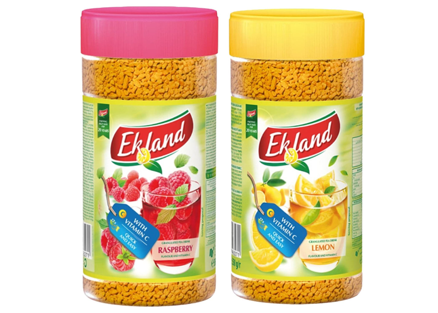 EKOLAND INSTANT GRANULATED TEA Lemon & Raspberry, ICED TEA MIX 350G(12oz) 2PACK