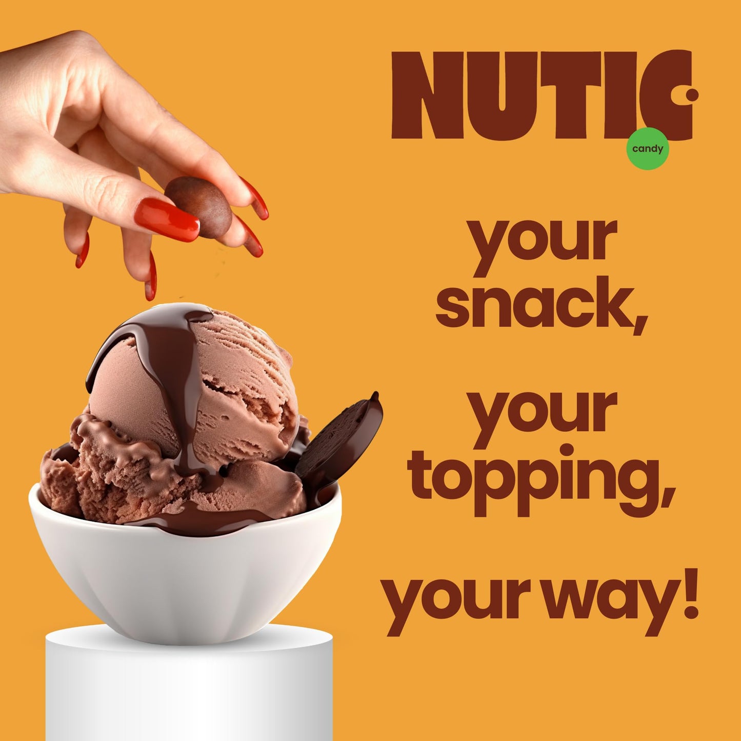 Nutic Double Dipped Milk Chocolate Covered Peanuts - 2Lb, Roasted Crunch, Two Layers Of Milk Chocolate, Melts On Tongue, Ideal F