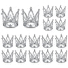 Fulanfudi 16pcs Mini Crown Cake Topper Crown Tiara Cake Topper Baby Princess Tiara Crown Rhinestone Crown Cake Decorations for B