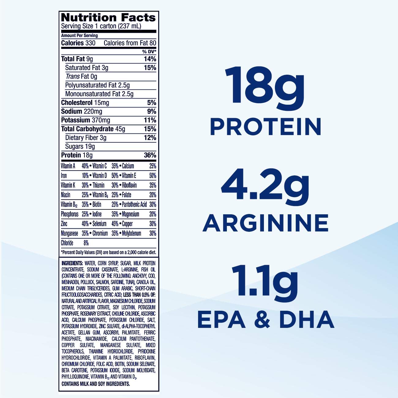 Ensure Surgery Immunonutrition Shake Vanilla 8 fl oz 24 Count
