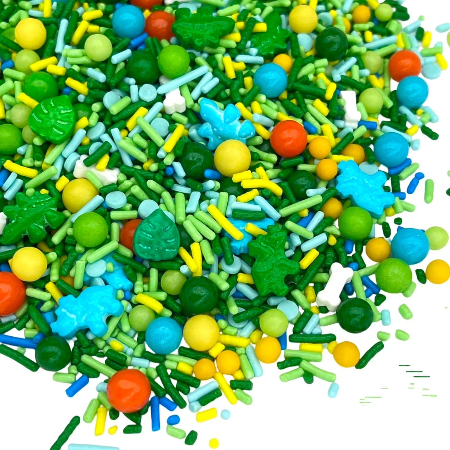 Dinosaur Sprinkles | 8 Ounces | Cake Sprinkles Chocolate,Sweet Flavor | Jimmies |Nut Free Manvscakes (Multicolor)