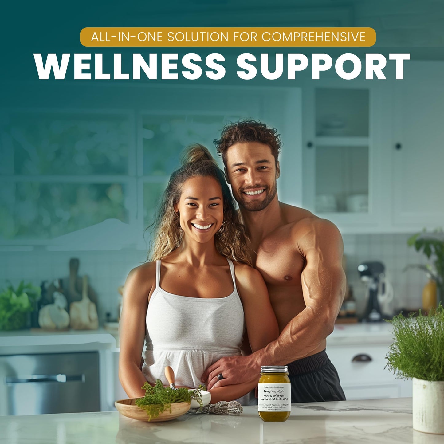 MG Windward Trading LLC Soursop Sea Moss Gel - Organic, Wild Harvested, 16 oz, Immune Support, Digestive Health