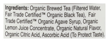 Eat The Change Just Ice Tea Organic Half Tea & Half Lemonade, Kosher, 16 Fluid Ounces (Pack Of 12)