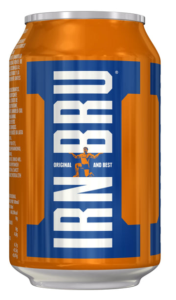 Irn-Bru From Ag Barr The Original And Best Sparkling Flavored Soft Drink | A Scottish Favorite | 330 Ml (Pack Of 24)