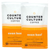 Counter Culture Coffee - Fresh Roasted Certified Organic Whole Bean Coffee (Kosher) (Even Keel Double Pack)