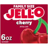 Jell-O Cherry Gelatin Dessert Mix, Family Size, 6 oz Box