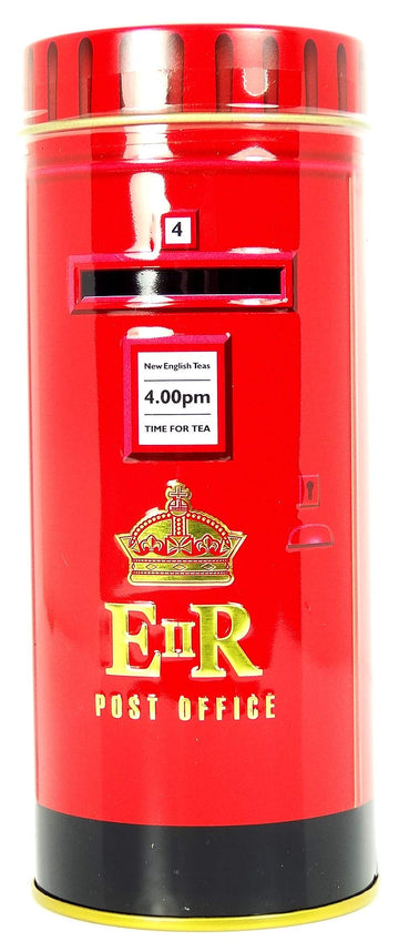 English Tea, London Red Post Box - Traditional English Tea In Red Post Box Tin Bank