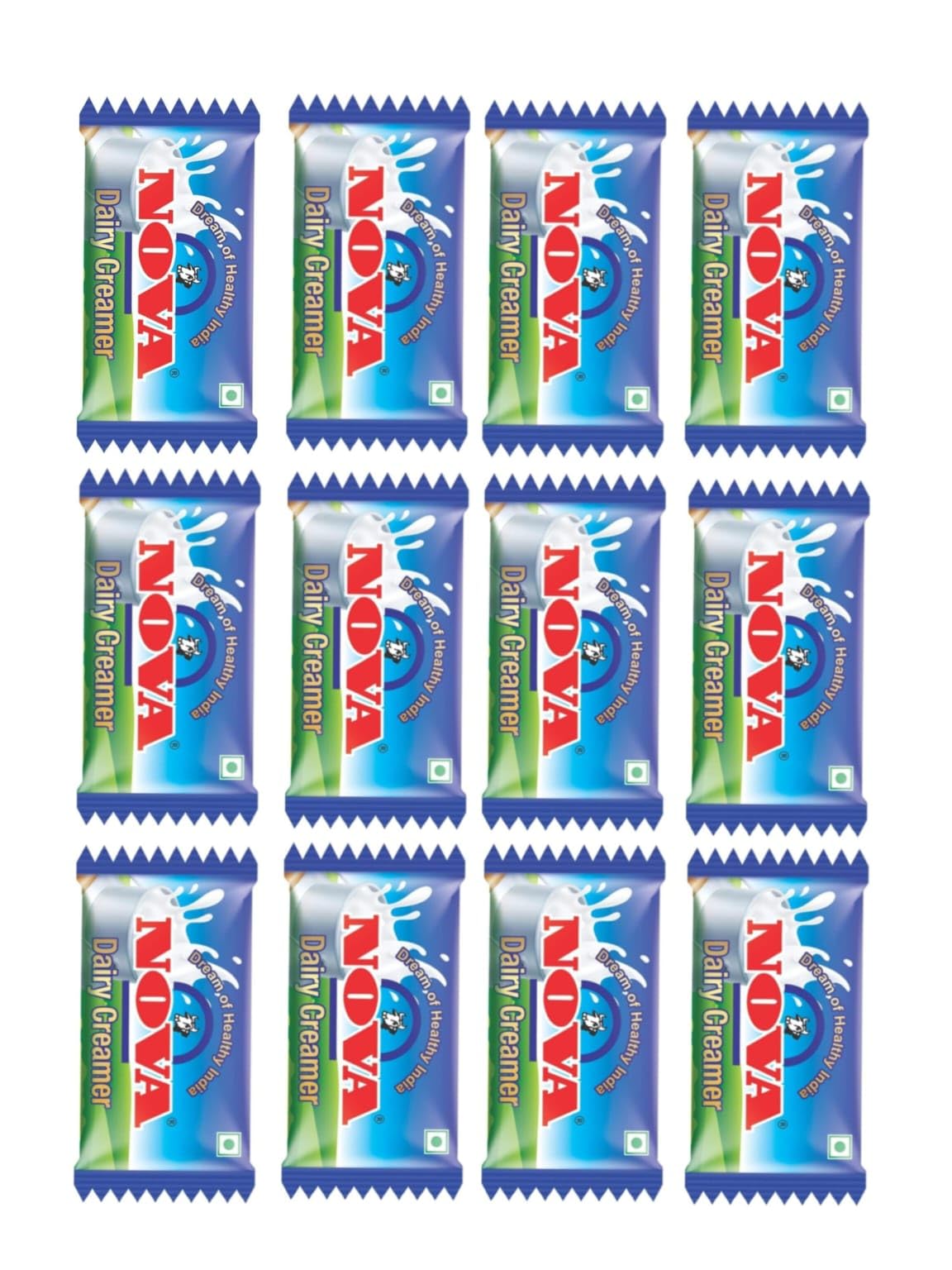 NEWRISE Nova Dairy Creamer (Milk) 3 Gram Sachet 200 Pcs | Milk Pouch | Low Fat Milk Powder