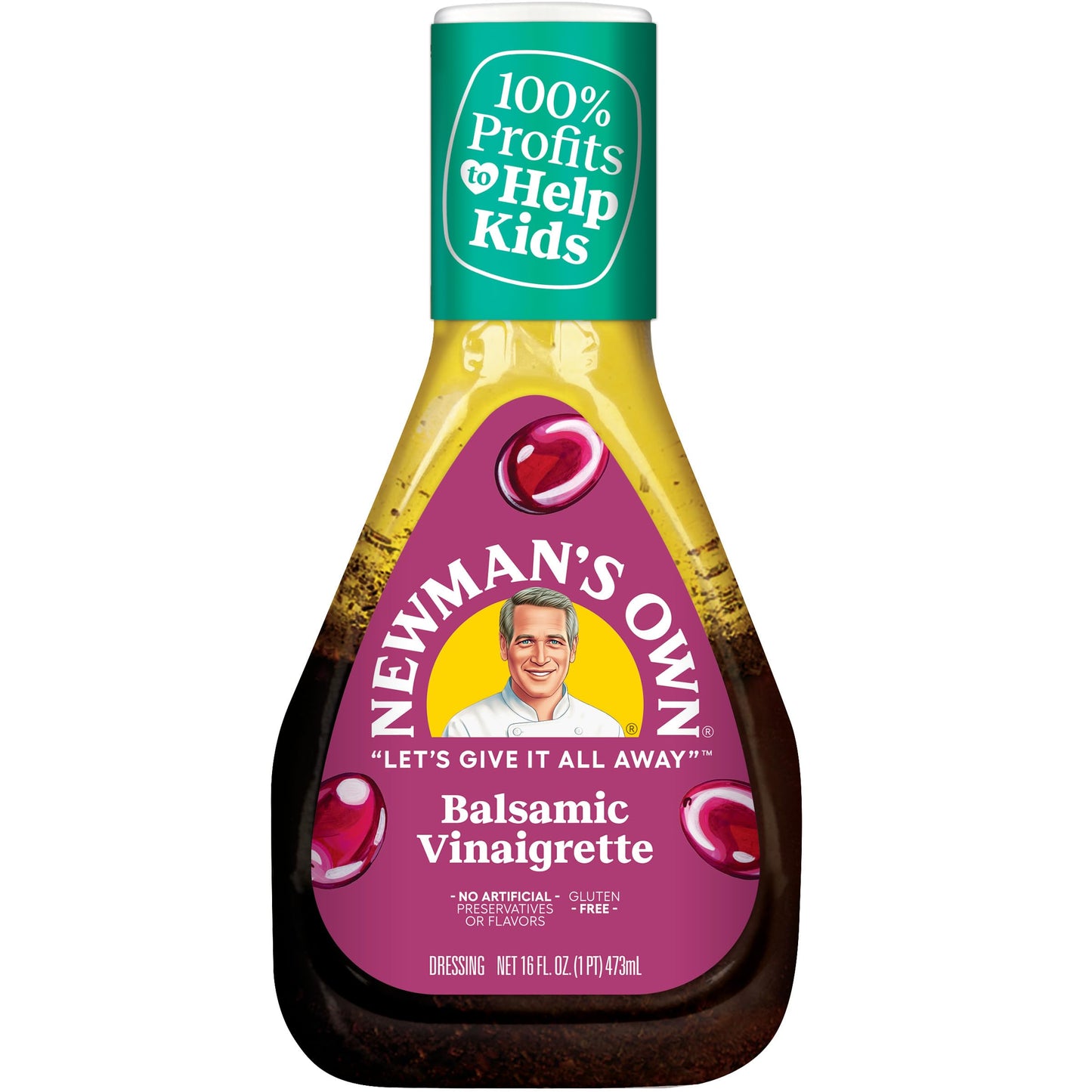 Newmans Own Dressing, Balsamic Vinaigrette, 16 Fl Oz