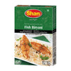 Shan Fish Biryani Recipe and Seasoning Mix 1.76 oz (50g) - Spice Powder for Spicy Fish Layered Pilaf - Suitable for Vegetarians