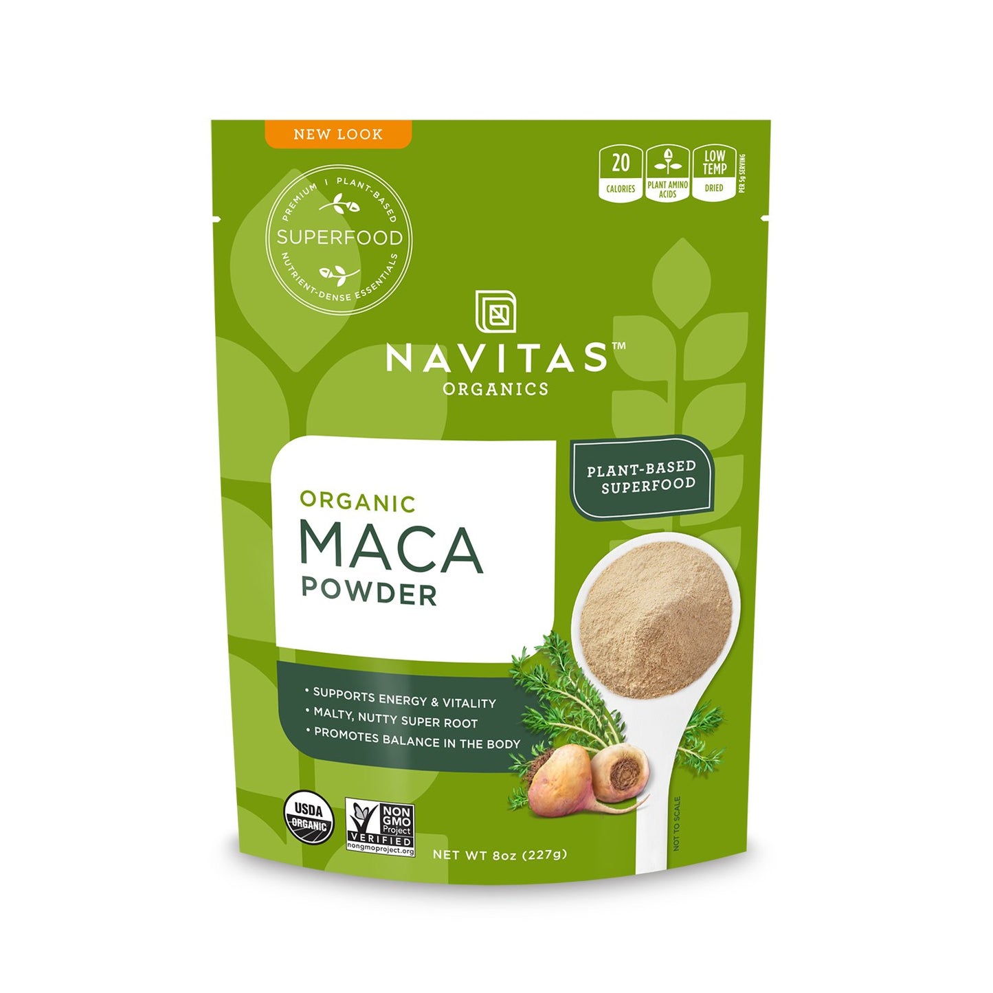 Navitas Organics Maca Powder, Organic, Non-GMO, 8 oz Bag