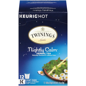 Twinings Of London Sleep Nightly Calm Single Serve K-Cup Pods For Keurig, 12 Count (Pack Of 1)