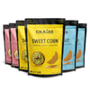 Craize Sweet Flavor Variety Pack | 2X Sweet Corn, 2X Coconut, 2X Guava Crisps | Gluten Free, Vegan, Kosher, Toasted Corn Ers | 6 Pack, 4 Oz Each