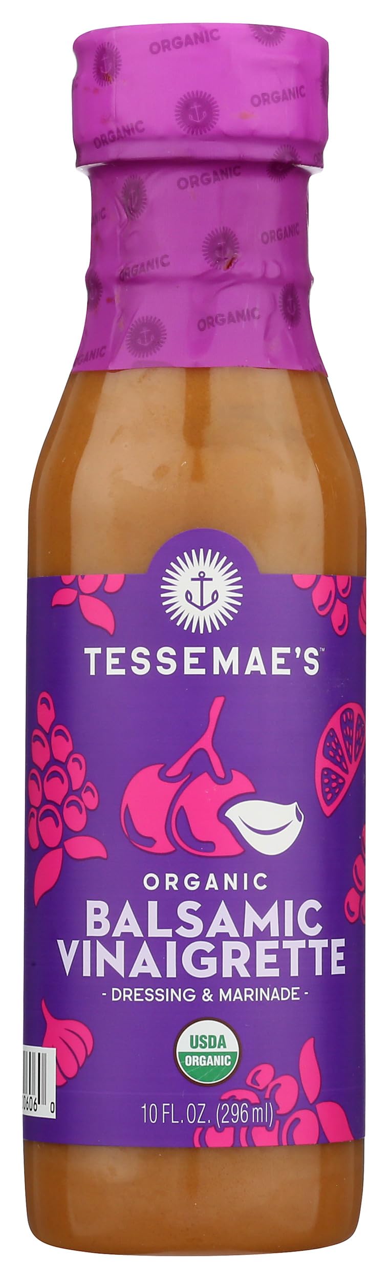 Tessemaes, Organic Balsamic Vinaigrette, 10 oz