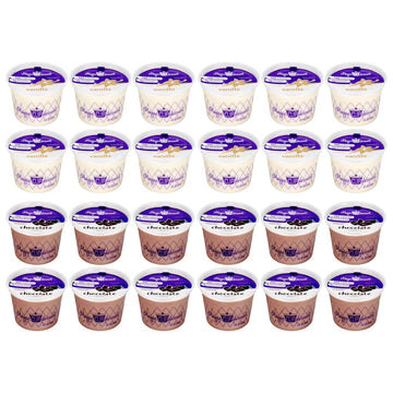 Magic Cup Variety Pack 4 oz. cup (Pack of 24) (12 Vanilla 12 Chocolate)
